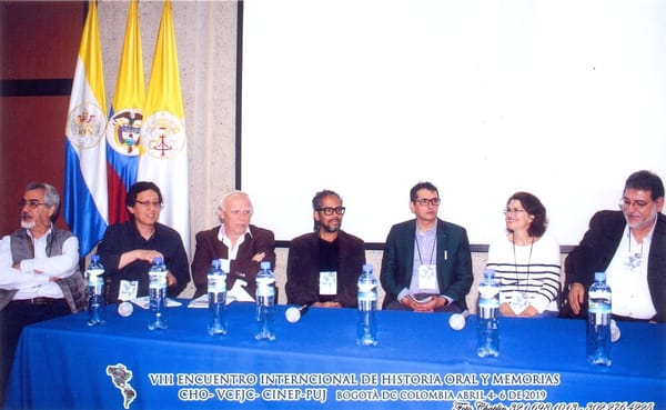 Bogotá (Colombia), 2019. Clausura del VIII Encuentro Internacional de Historia Oral y Memorias.