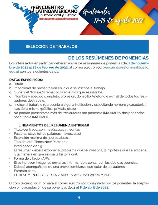 Fotografía 5 de 10 del encuentro IX Encuentro Latinoamericano de Historia Oral y Justicia — Ciudad de Guatemala, 2022.