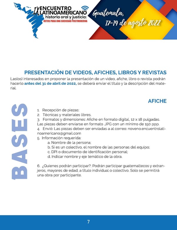 Fotografía 8 de 10 del encuentro IX Encuentro Latinoamericano de Historia Oral y Justicia — Ciudad de Guatemala, 2022.