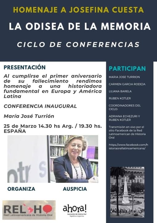 Fotografía 1 de 5 del encuentro Memoria de Mujer. Homenaje a Josefina Cuesta Bustillo.
