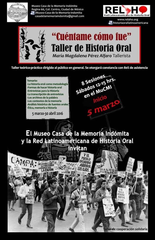 Fotografía 2 de 42 del encuentro Cuéntame cómo fue — Curso-taller de historia oral.