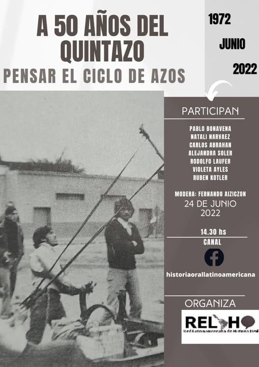 Fotografía 1 de 1 del encuentro A 50 años del Quintazo: Pensar el ciclo de AZOS en Argentina.