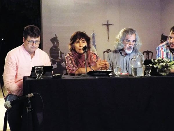 Tucumán (Argentina), 2016. Mesa de Historia Oral latinoamericana en el encuentro de AHORA: Robson Laverdi, Ada Marina, Gerardo Necoechea y Rubén Kotler.